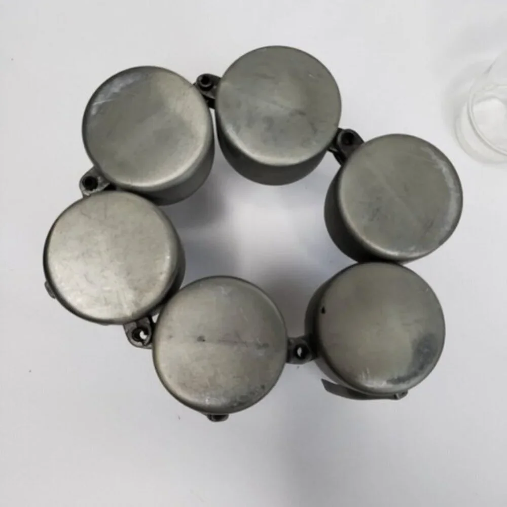 Unique Jars Spice Witchy Goth Silver Tone 6 Jars Kitchen Spells - Picture 11 of 16
